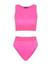 Bikini top with branded elastic -  | Dolce & Gabbana