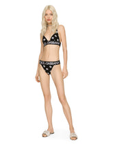 Triangle bikini with all-over DG logo print -  | Dolce &amp; Gabbana
