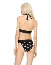 Triangle bikini with all-over DG logo print -  | Dolce &amp; Gabbana