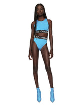 Halterneck bikini with branded elastic -  | Dolce & Gabbana