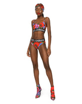 Meadow-print bralette bikini -  | Dolce & Gabbana