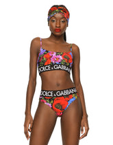 Meadow-print bralette bikini -  | Dolce & Gabbana
