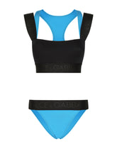 Two-tone bikini with bralette bikini top -  | Dolce & Gabbana