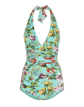 Deep V-Neck One Piec -  | Dolce & Gabbana
