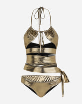Bikini with wraparound lace ties -  | Dolce &amp; Gabbana