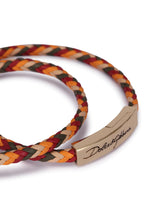 Woven leather bracelet with Dolce&Gabbana logo -  | Dolce & Gabbana