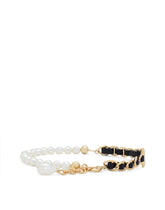Bracelet with DG logo and leather details -  | Dolce & Gabbana