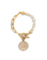 Link bracelet with DG-logo coin -  | Dolce & Gabbana