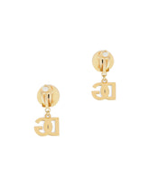 Clip-on earrings with DG logo -  | Dolce &amp; Gabbana