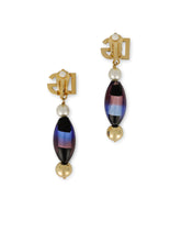Drop earrings with murrine and DG logo -  | Dolce &amp; Gabbana