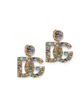 Earrings with rhinestone-detailed DG logo -  | Dolce & Gabbana