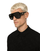 Hoop earrings with DG logo pendants -  | Dolce &amp; Gabbana