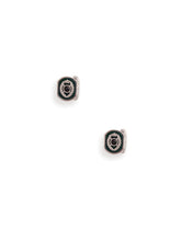 White gold cufflinks with crown and black jade -  | Dolce & Gabbana