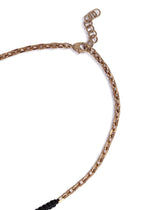 Wooden bead necklace with DG logo plate -  | Dolce & Gabbana