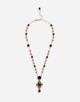 Pendant necklace with rhinestones -  | Dolce & Gabbana