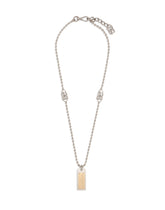 Necklace with engraved logo plate -  | Dolce &amp; Gabbana
