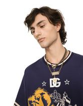 Necklace with engraved logo plate -  | Dolce &amp; Gabbana