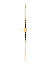 Choker with DG logo, pearl pendant and leather details -  | Dolce & Gabbana