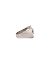 Ring with enameled accent and DG logo -  | Dolce &amp; Gabbana