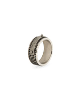 Ring with rhinestones and Dolce&Gabbana logo tag -  | Dolce & Gabbana