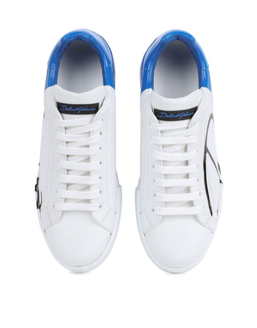 Two-tone sneakers with DG laces