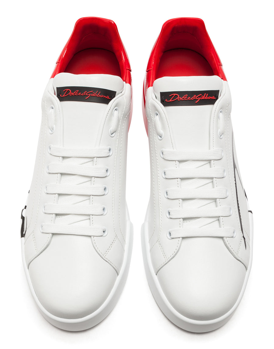 Two-tone sneakers with DG laces