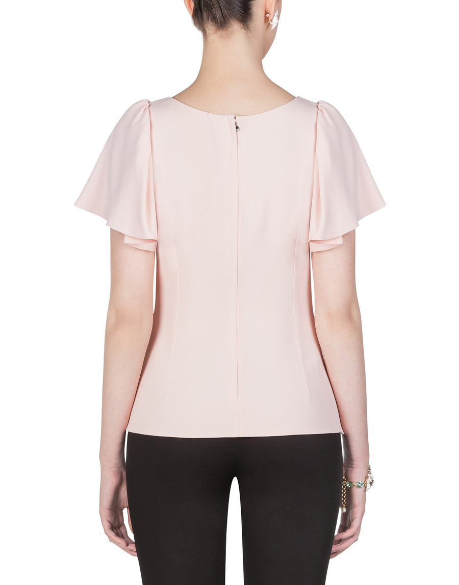 Short-sleeved cady top