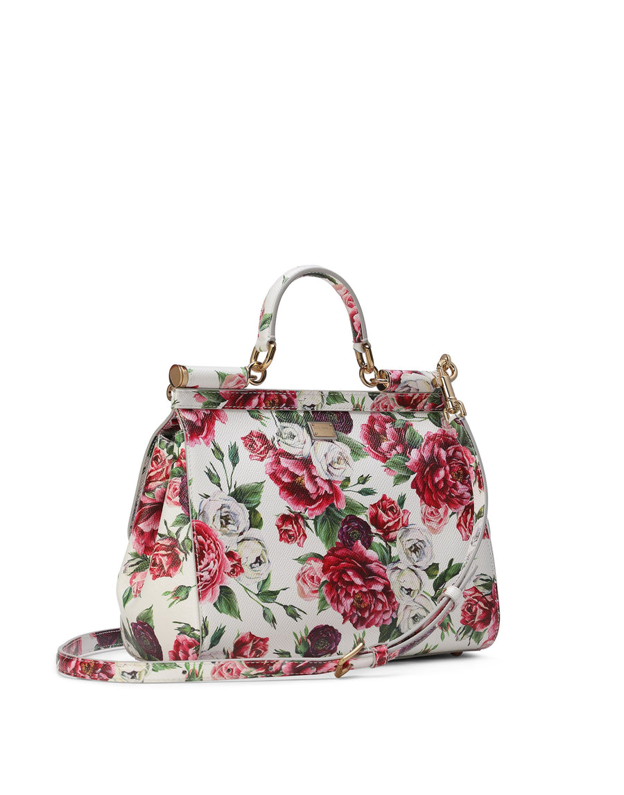 Handbag all-over roses print