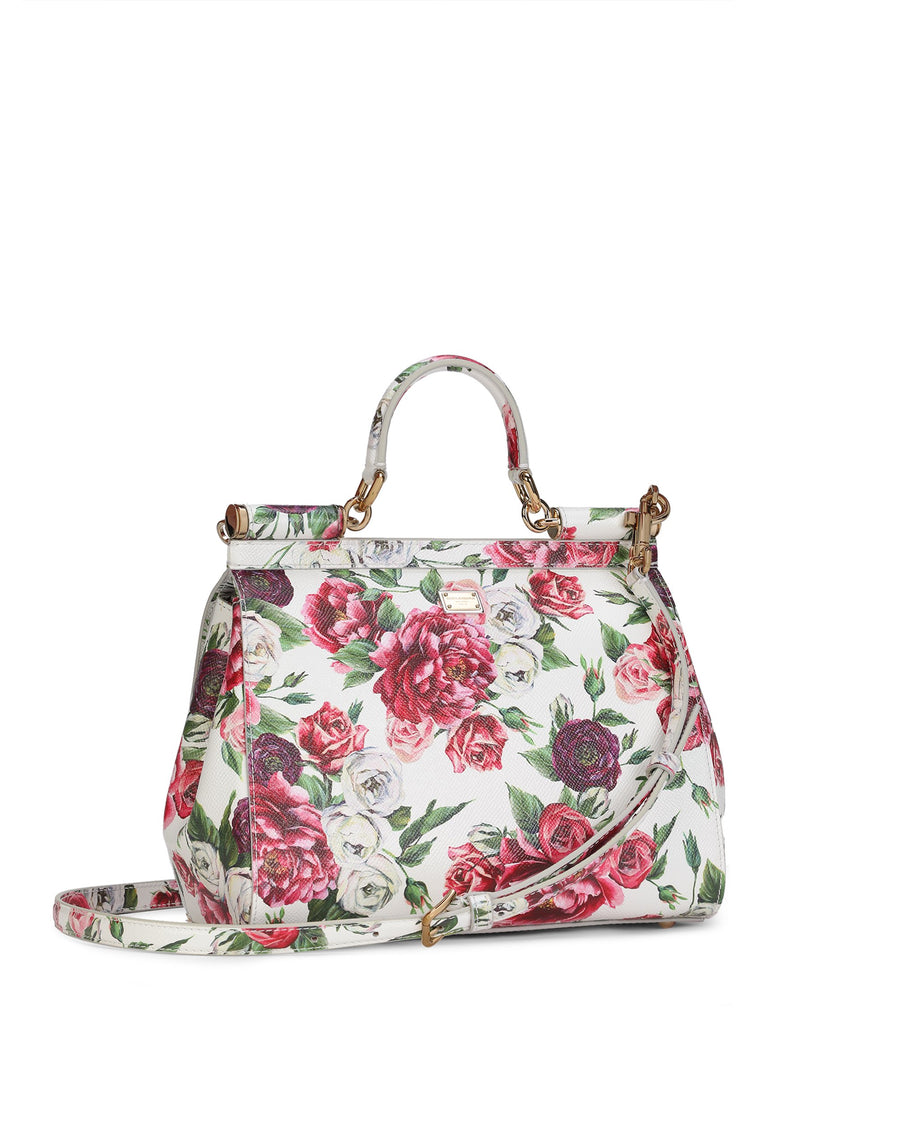 Handbag all-over roses print