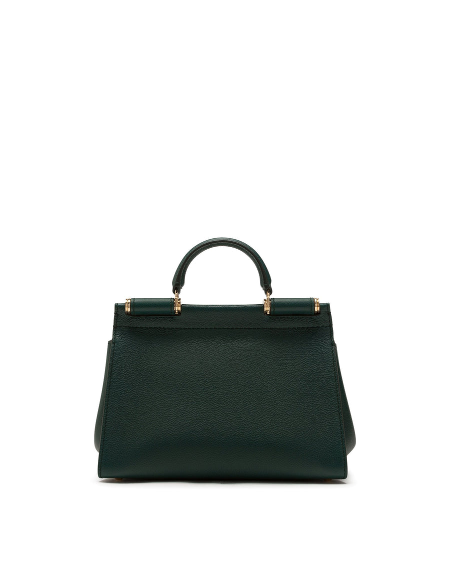 Handbag in drummed calf leather