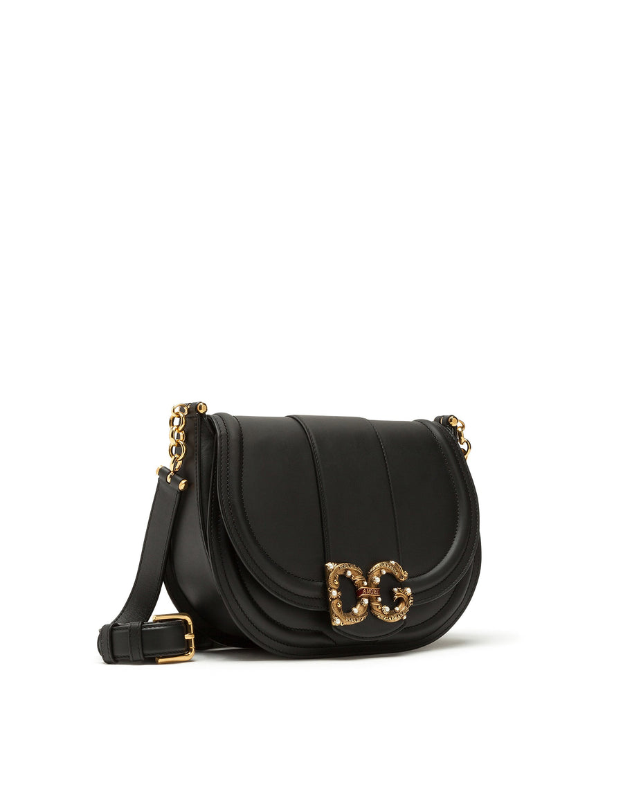 DG calf leather shoulder bag