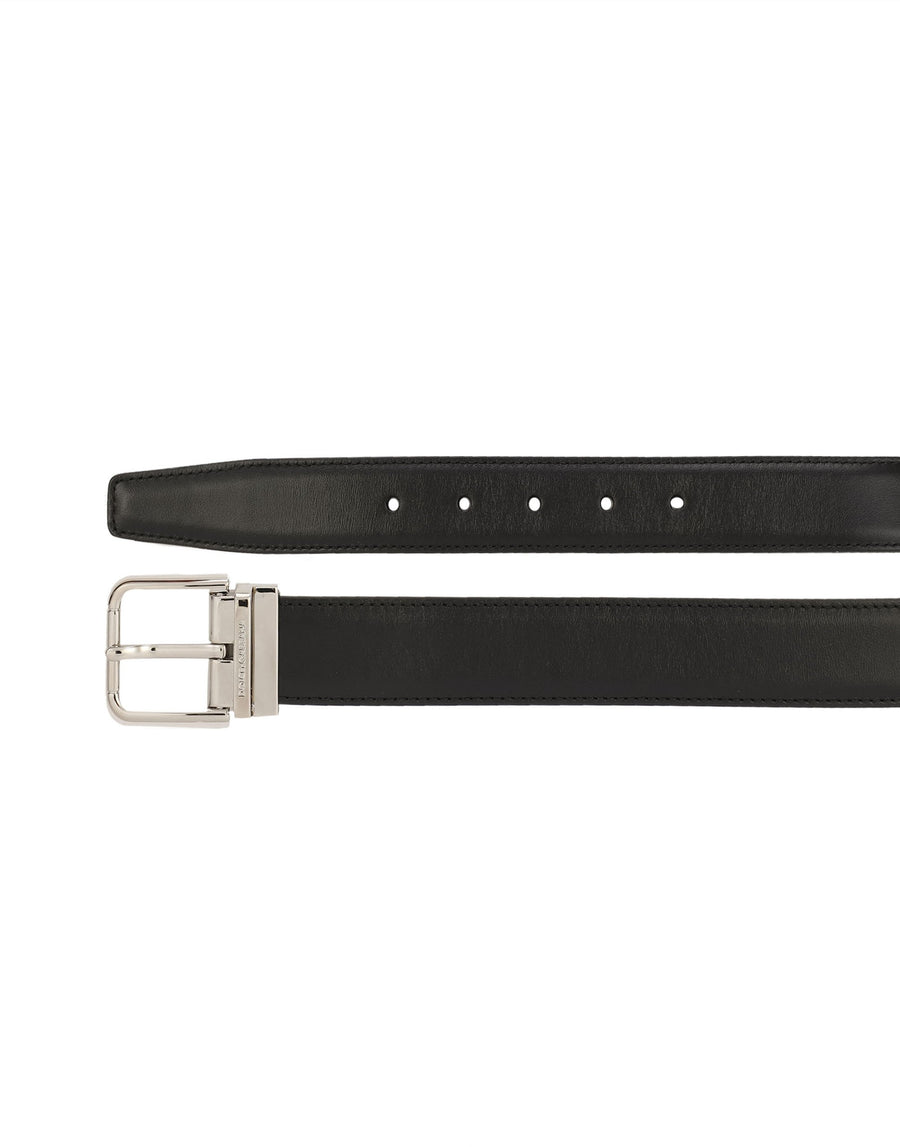 Smooth calf leather belt