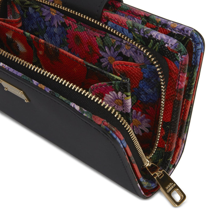 Leather wallet with majolicas print