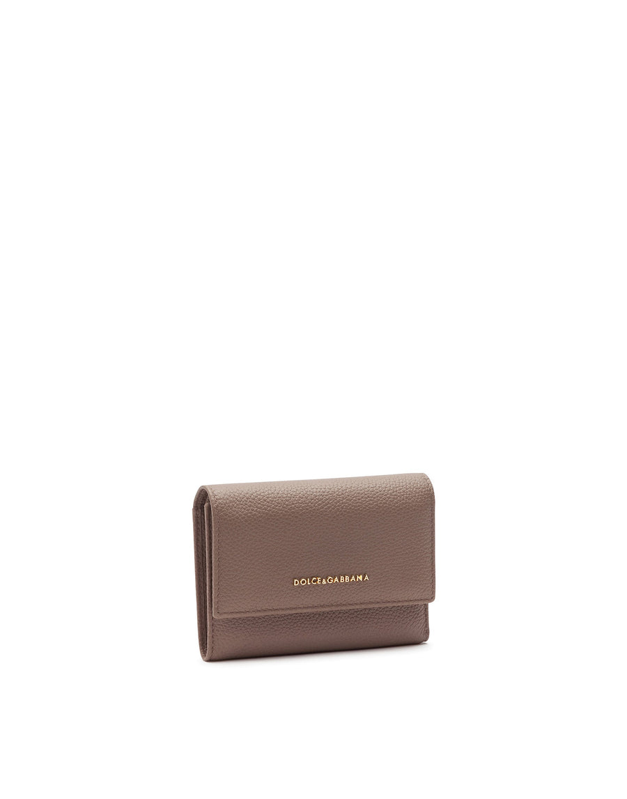 Wallet in drummed calf leather