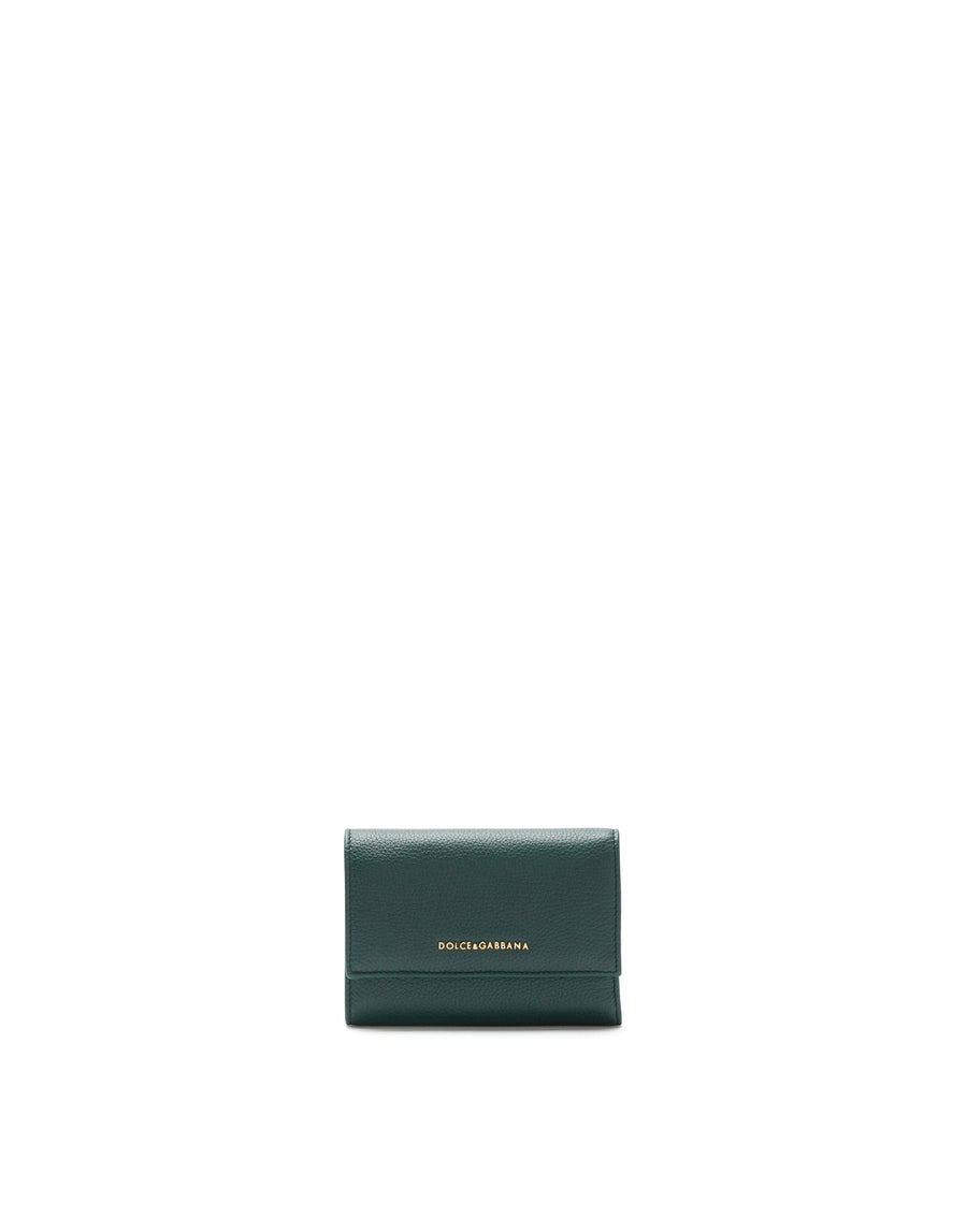 Wallet in drummed calf leather