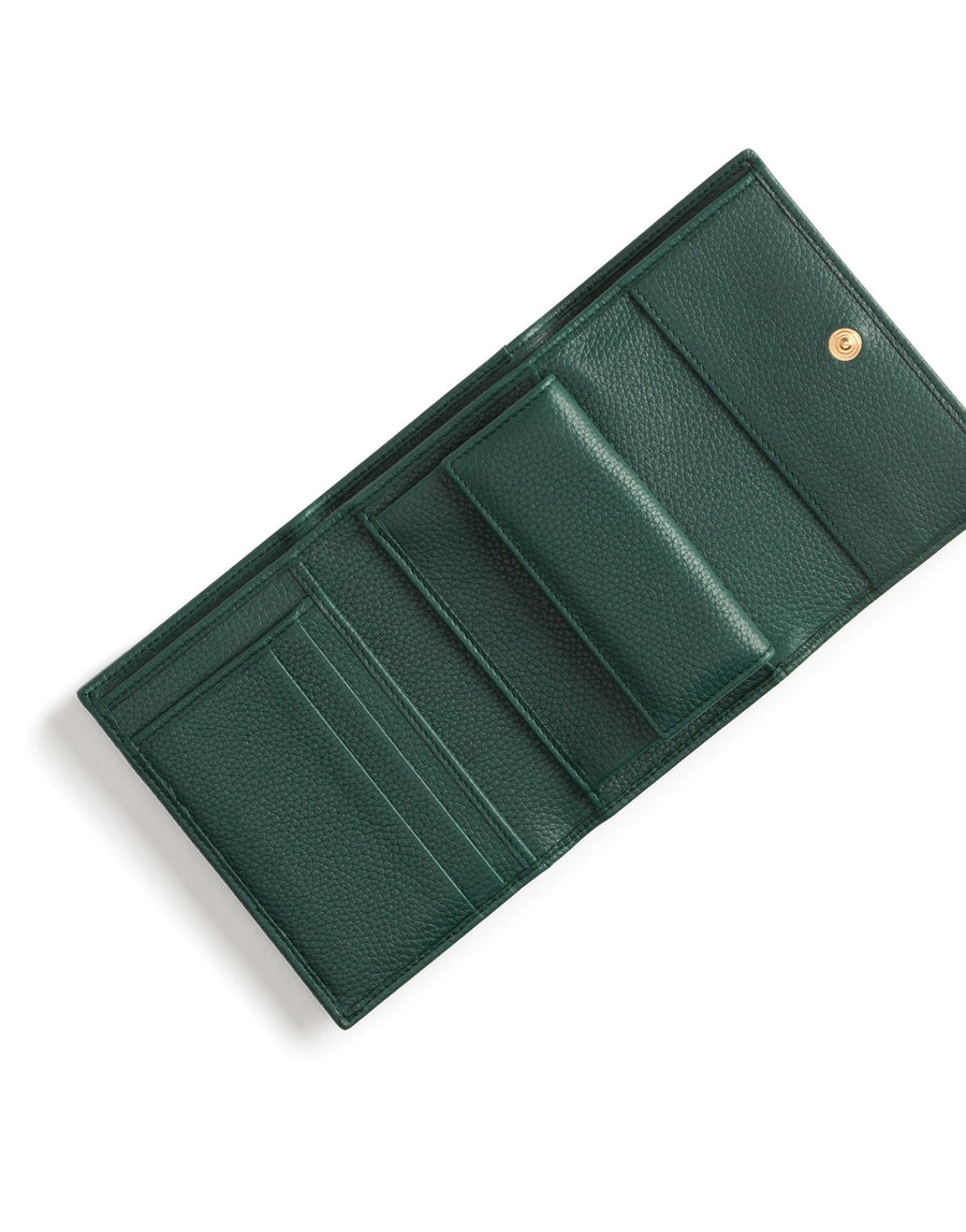 Wallet in drummed calf leather