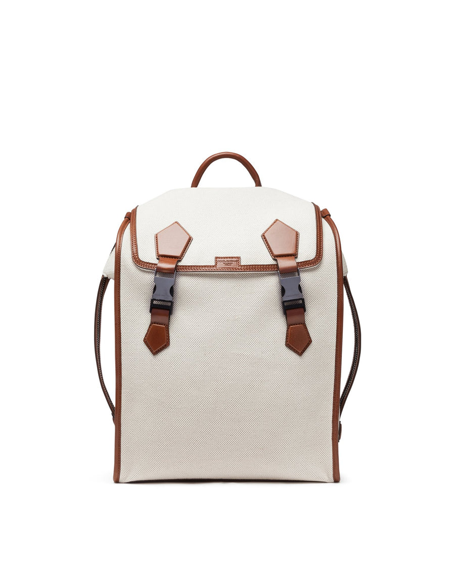 EDGE BACKPACK IN CANVAS AND COWHIDE