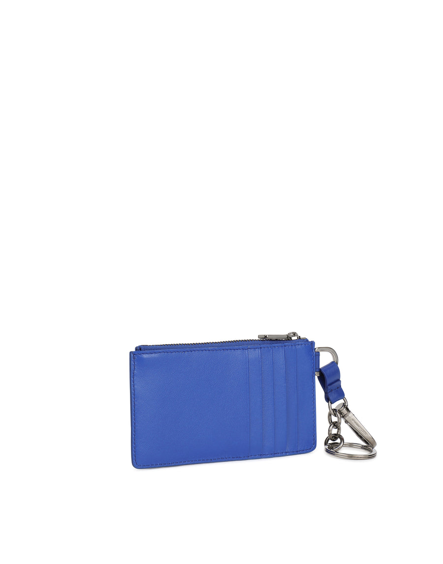 Calfskin coin pocket with carabiner