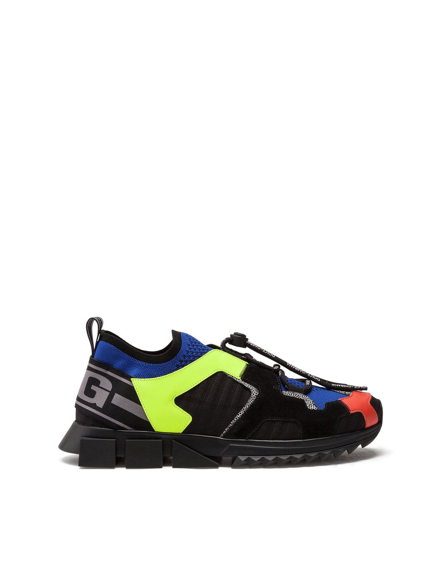 MULTI-COLORED MIXED-MATERIAL SORRENTO TREKKING SNEAKERS