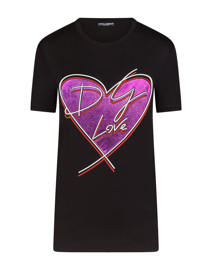 Crewneck t-shirt DG heart print