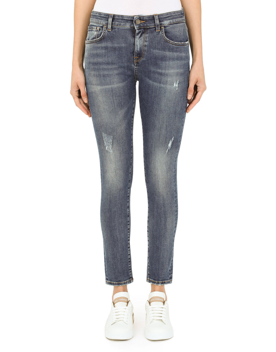 Five-pocket stretch jeans