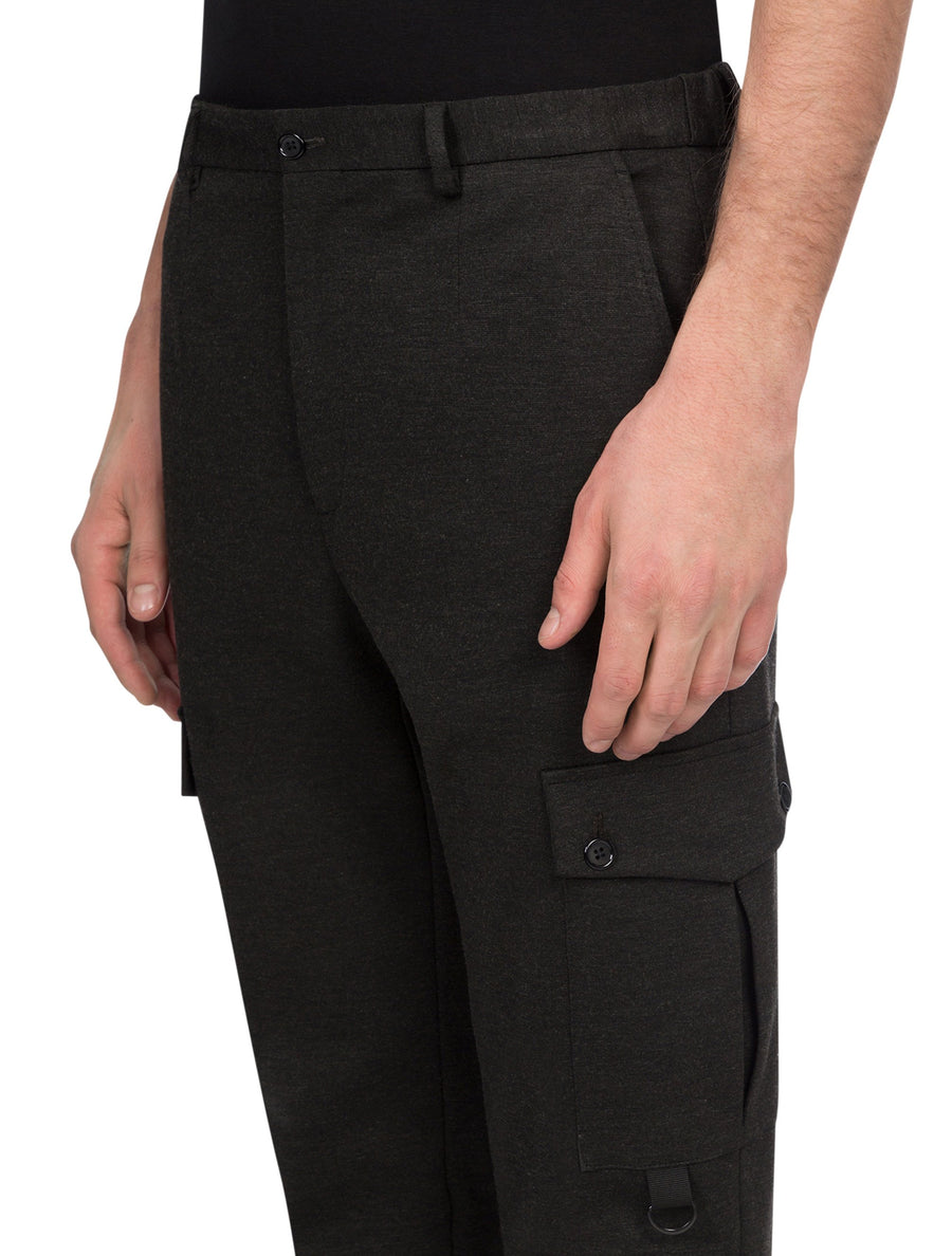 Stretch jersey cargo pants