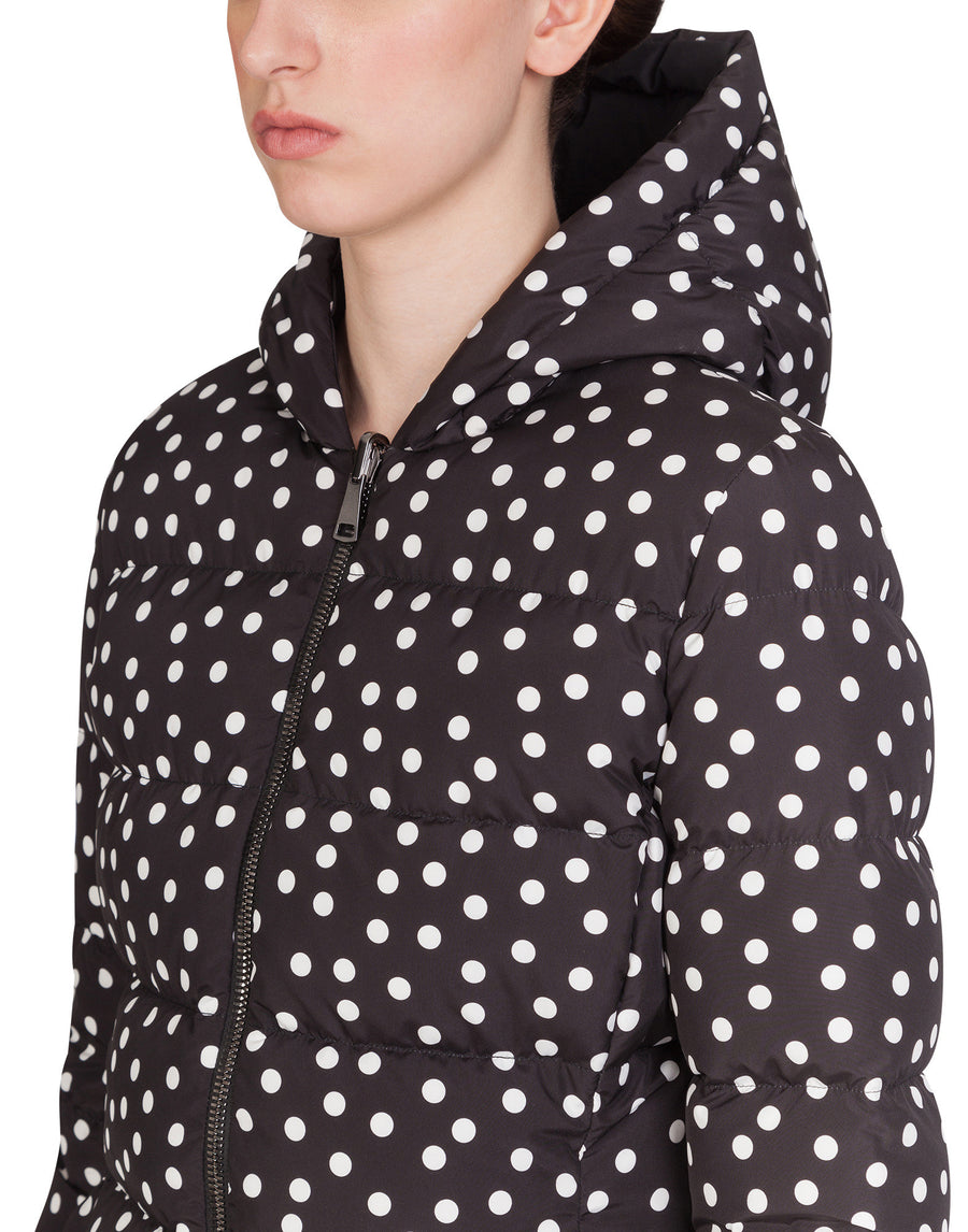 Dotted jacket with hood