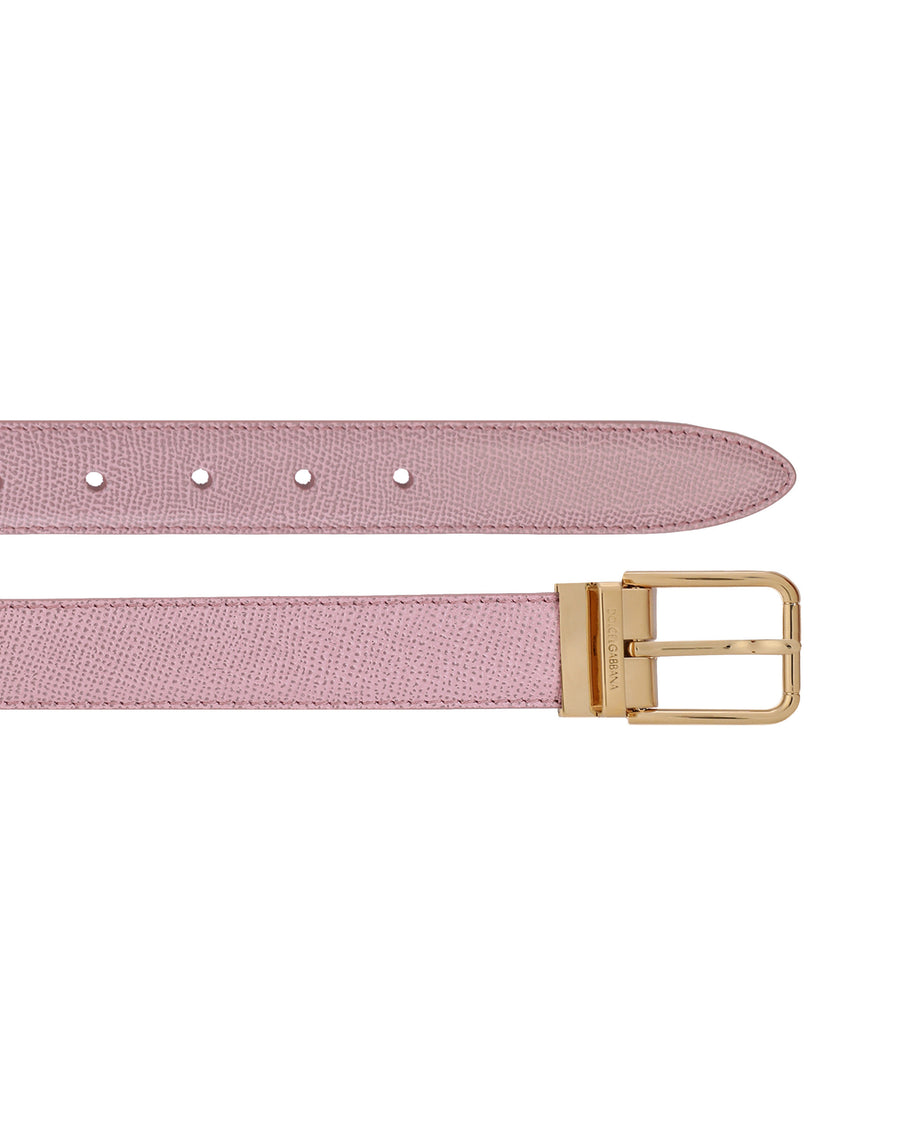 Dolce & Gabbana Belt In Solid-Coloured Calf Leather