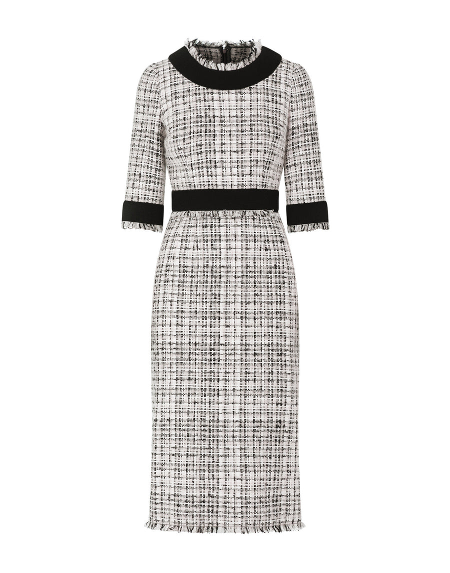 Tweed midi dress