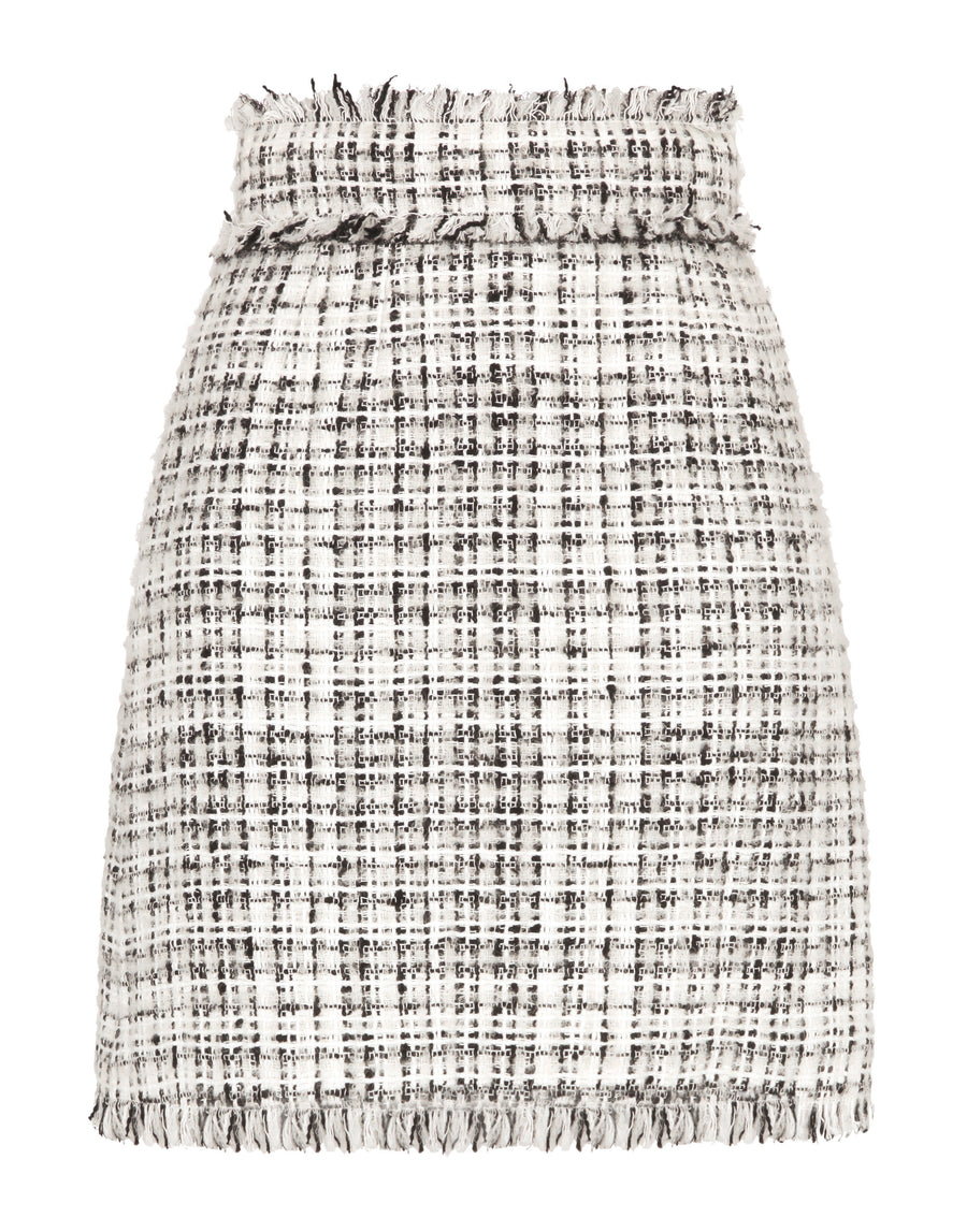 Tweed midi skirt