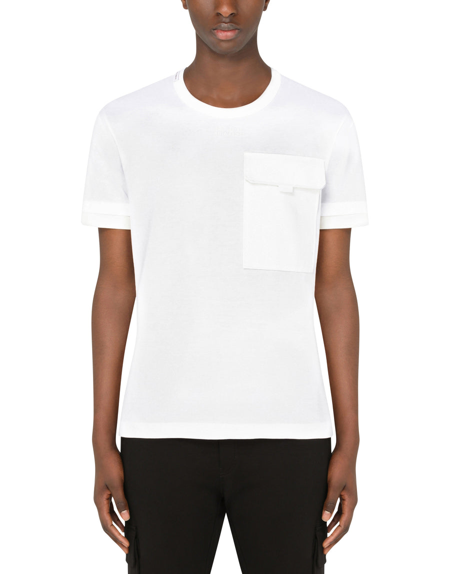 Cotton t-shirt with patch pocket