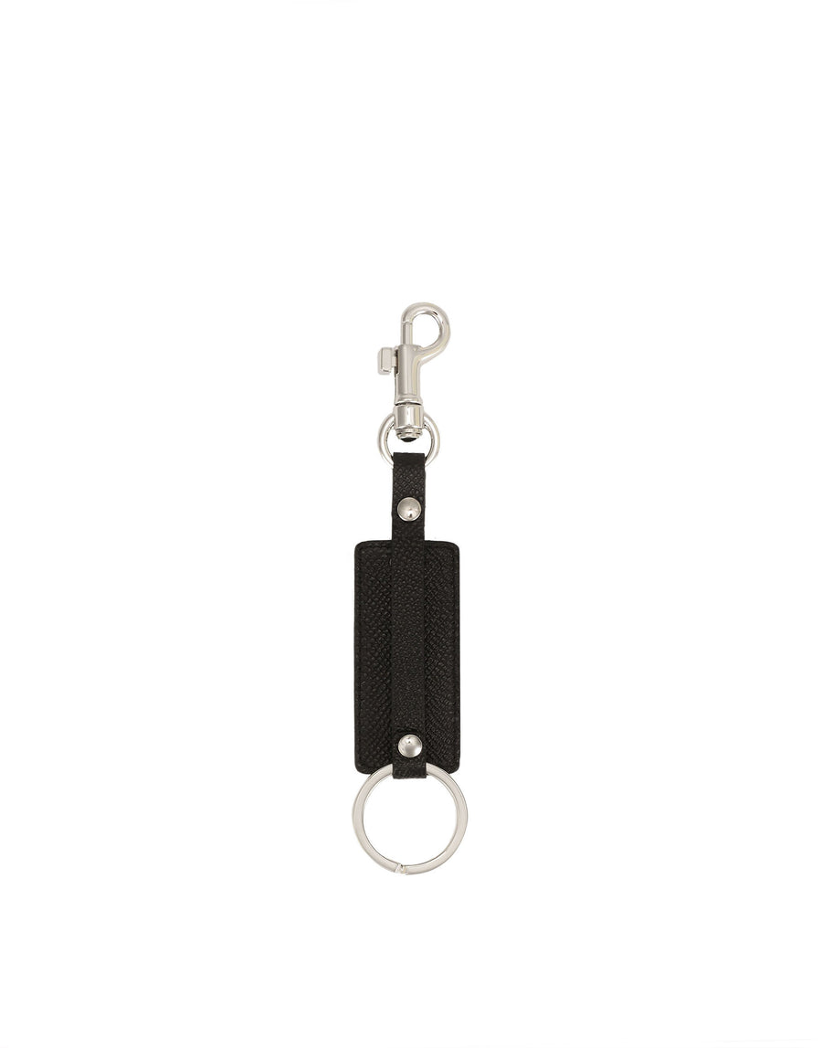 Leather keyring DG logo with snap-hook