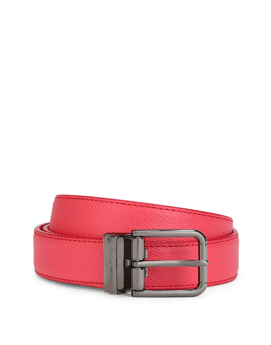 Dolce & Gabbana Belt In Solid-Coloured Calf Leather