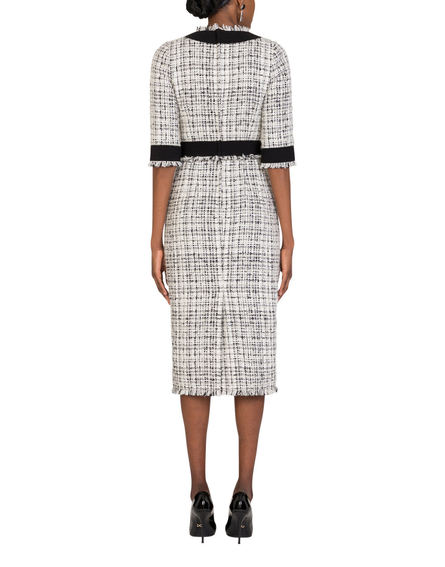 Tweed midi dress